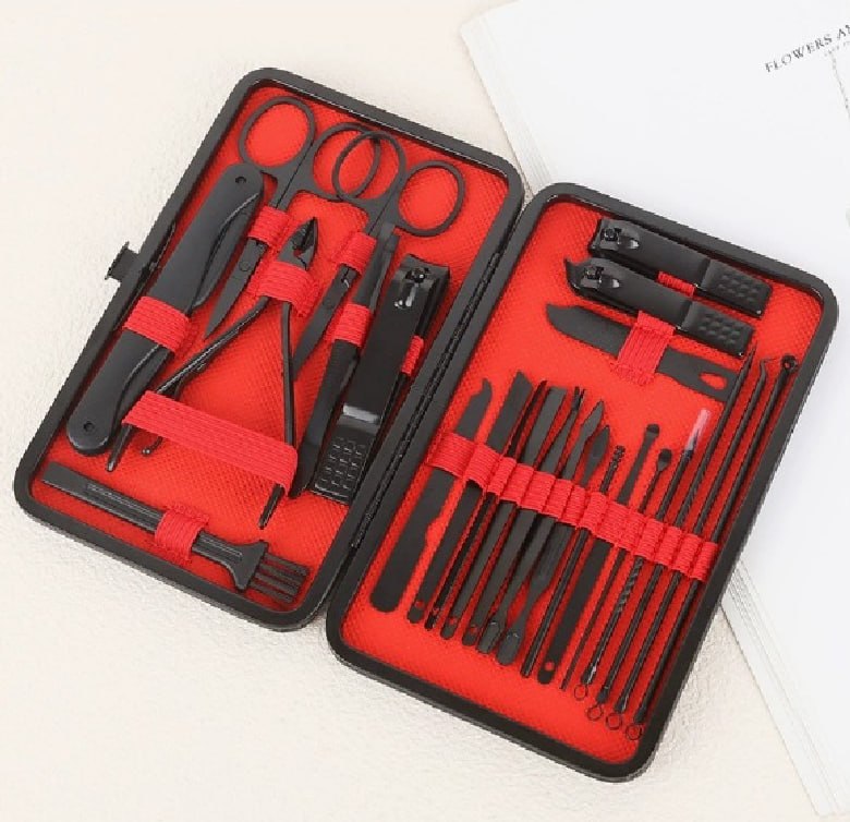 Black 18-Piece Professional Grooming Kit