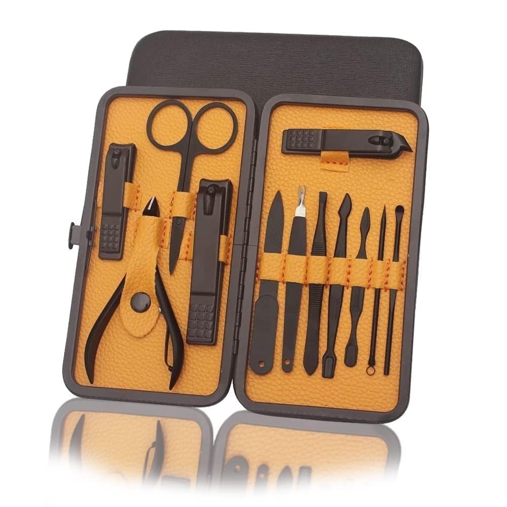 Black 12-Piece Matte Grooming Set