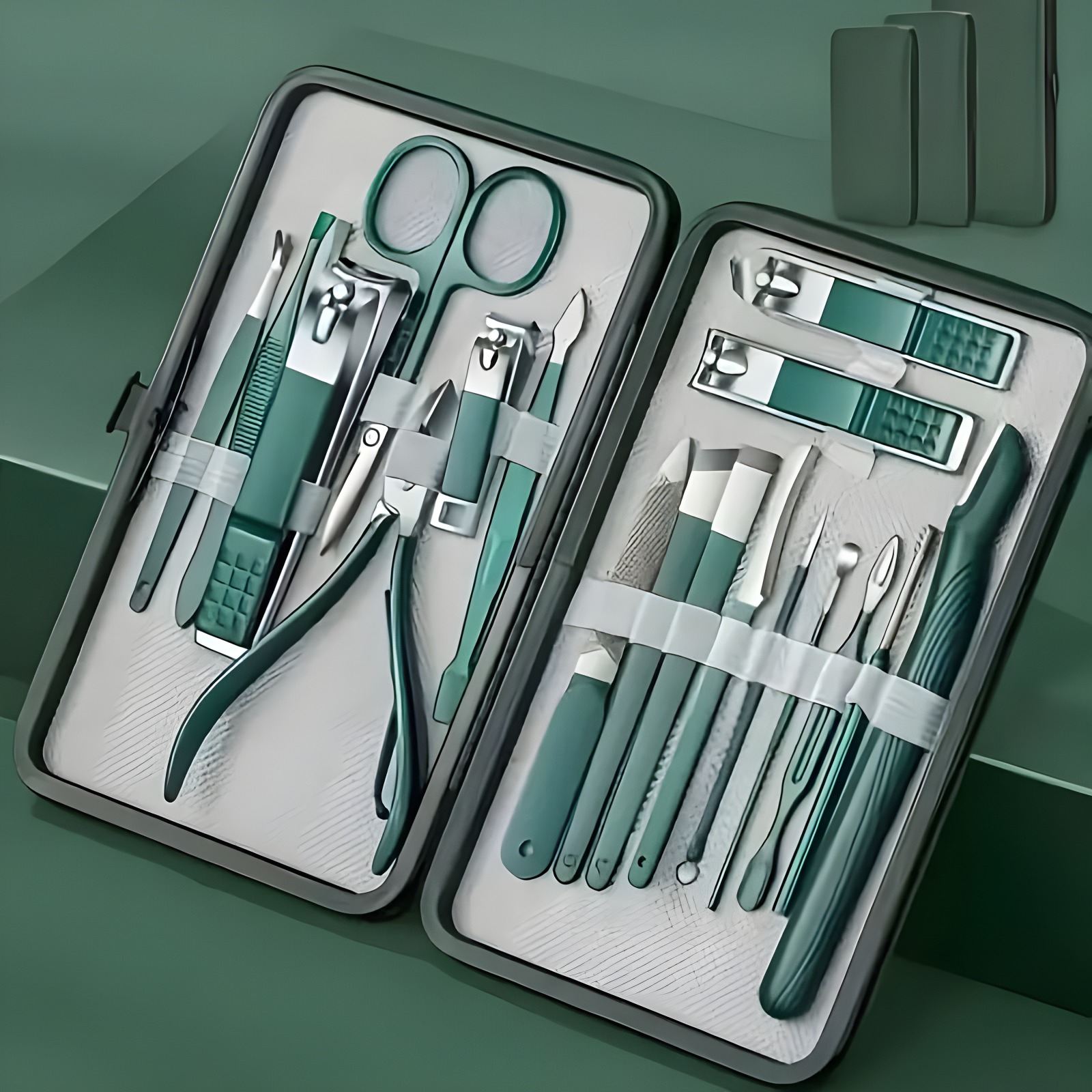 Teal 18-Piece Professional Grooming Kit